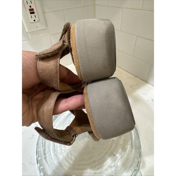 Easy Spirit Kailynne Strappy Sandal Women's Sz 10M Brown Suede Hook & Loop - Picture 10 of 14